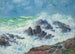 Gros temps à Saint-Grenoble, Pointe de Penmarch - Henry Moret — vy av konstverket
