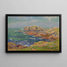Les Rochers d'Ouessant - Henry Moret — inramlat konstverk på väggen