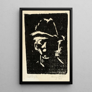 Henry Nielsen - Mandsportrt med hat.webp