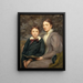 Mme William T. Evans och hennes son - Henry Oliver Walker — inramlat konstverk på väggen