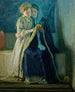 Le Christ et sa mère étudient les Écritures - Henry Ossawa Tanner — vy av konstverket