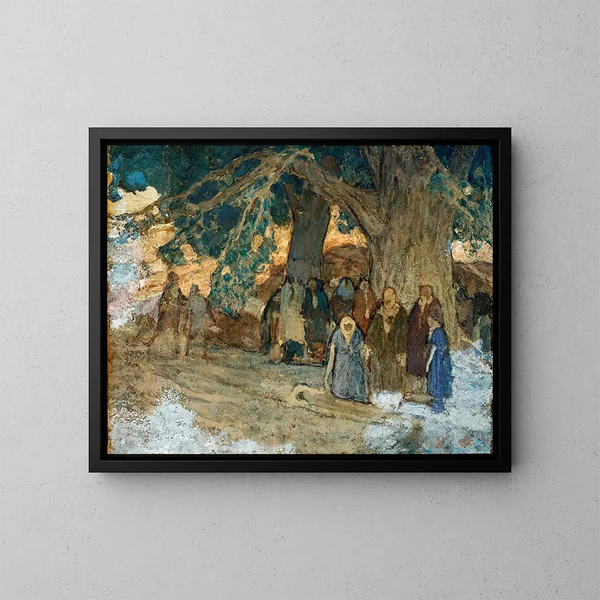 Han har botat de sjuka - Henry Ossawa Tanner — inramlat konstverk på väggen