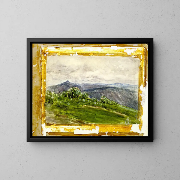 bergslandskap i Skottlands högländer - Henry Ossawa Tanner — inramlat konstverk på väggen
