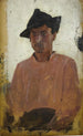 italiensk man med hatt - Henry Scott Tuke — vy av konstverket