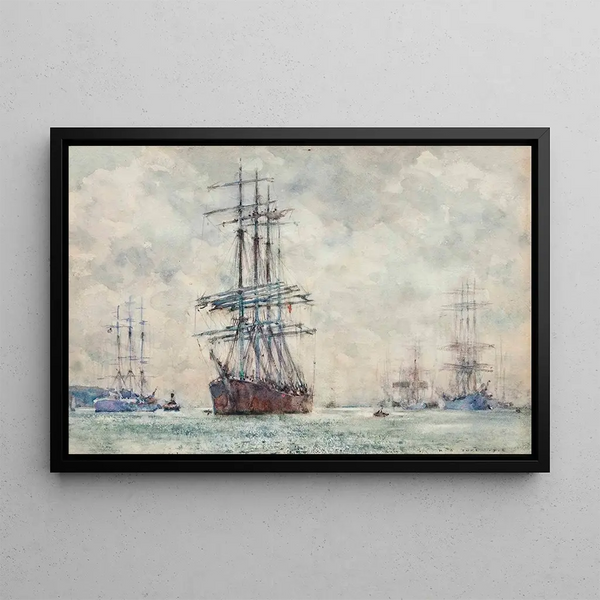Henry Scott Tuke - Windjammers In The Carrick Roads.webp