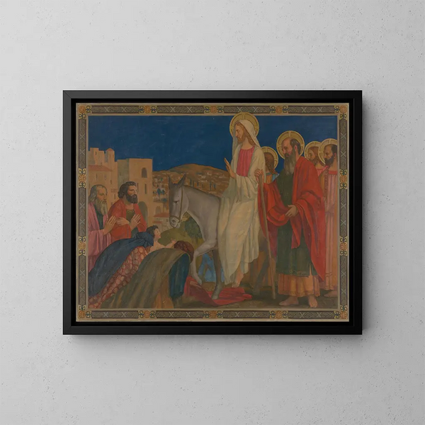 Entré till Jerusalem - Henry Siddons Mowbray — inramlat konstverk på väggen