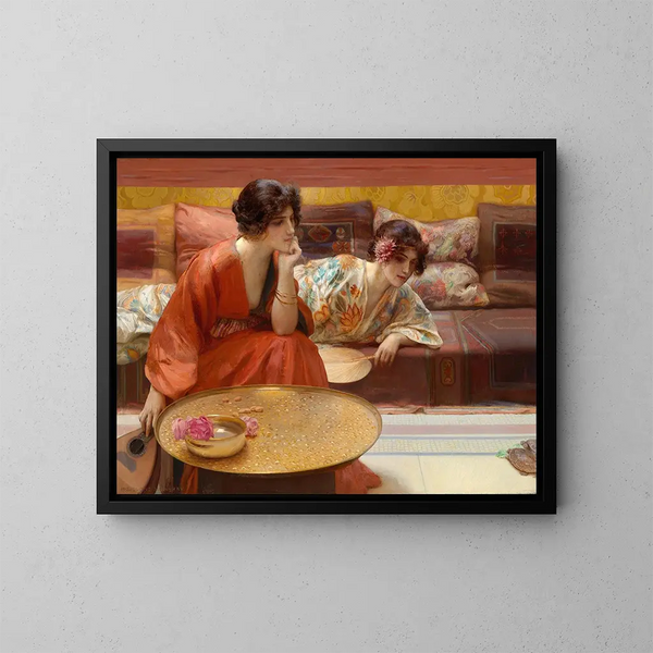 slösande timmar - Henry Siddons Mowbray — inramlat konstverk på väggen