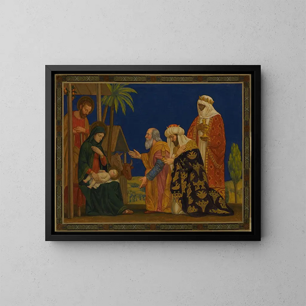 Les Mages - Henry Siddons Mowbray — inramlat konstverk på väggen