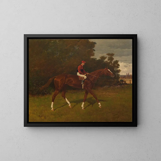 Henry Stull - Charles Edward Owned by William H Dubois with Jockey Up.webp