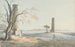 Vestiges du temple de Jupiter Olympien avec vue sur Ortygie Syracuse - Henry Tresham — vy av konstverket