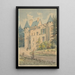 Château de Vouzan - Henry Victor Burgy — inramlat konstverk på väggen