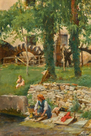 Henry Woods - Washing Day Serra Valle Veneto Italy.webp
