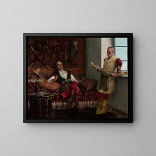 Henryk Weyssenhoff - Nobility scene  History of the kinzhal History of yatagan.webp