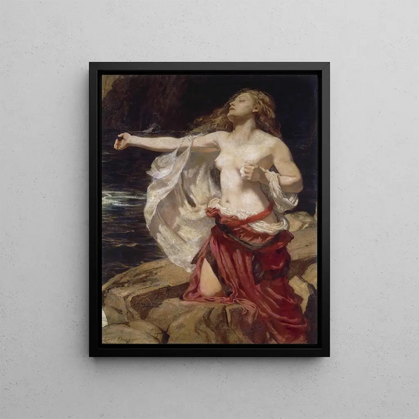 Ariane - Herbert James Draper — inramlat konstverk på väggen