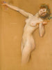 Studie av bacchant för morgonen vintage - Herbert James Draper — vy av konstverket