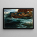 La Colère du Dieu de la Mer - Herbert James Draper — inramlat konstverk på väggen
