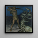 Hercule och Hydra - Franz von Stuck — inramlat konstverk på väggen
