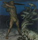 Hercule och Hydra - Franz von Stuck — vy av konstverket