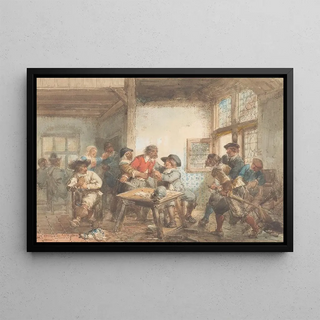 Herman Frederik Carel Ten Kate - Dispute In The Tavern.webp