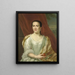 Margaretha Leuveling 1738-83 maka till Justus Tjeenk - Herman Frederik van Hengel — inramlat konstverk på väggen