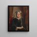 Portrait av grevinnan Julie Louise Sophie Trampe f. grevinna Ahlefeldt Laurvigen - Herman Siegumfeldt — inramlat konstverk på väggen