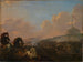 Bataille aux portes de Rome avec vue sur le château Saint-Ange - Herman van Lin — vy av konstverket