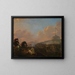 Bataille aux portes de Rome avec vue sur le château Saint-Ange - Herman van Lin — inramlat konstverk på väggen