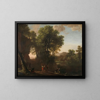 Herman van Swanevelt - Landscape with the baptism of the eunuch.webp