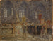 Procession framför en kyrka - Hermann Braun — vy av konstverket