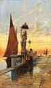 Venise, en bön i Chioggia - Hermann David Salomon Corrodi — vy av konstverket