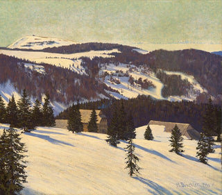 Hermann Dischler - My Winter Refuge  Todtnauer Hut on the Feldberg.webp