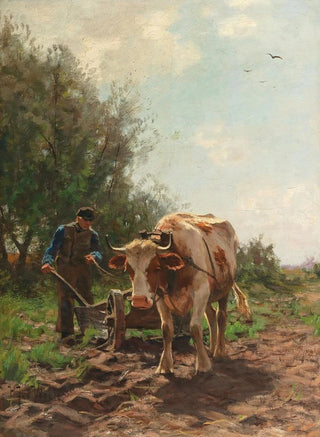 Hermann Johannes van der Weele - Working in the Fields.webp