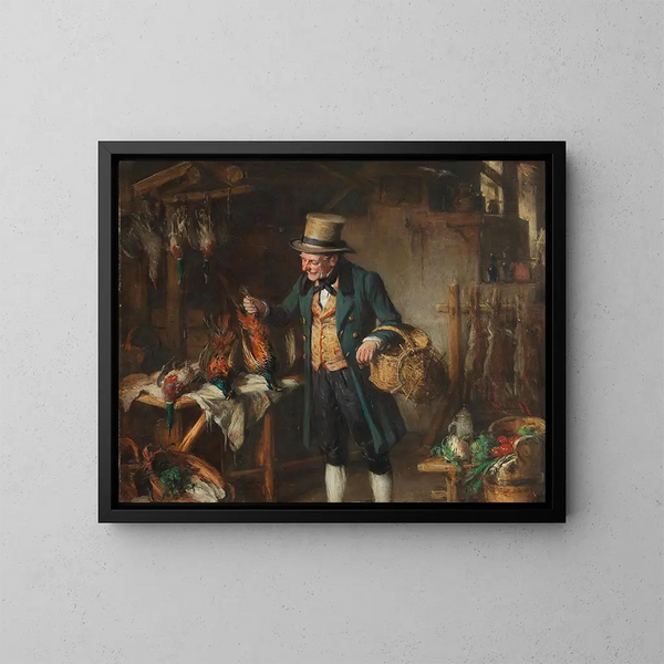 Une bonne prise - Hermann Kern — inramlat konstverk på väggen