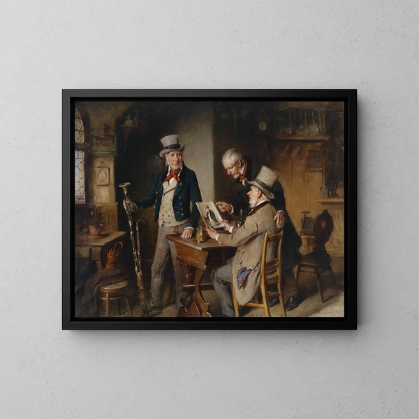 Le joueur de basson - Hermann Kern — inramlat konstverk på väggen