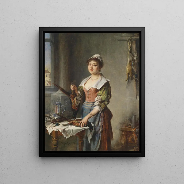 Marchand de jeux - Hermann Kern — inramlat konstverk på väggen