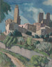 San Gimignano - Hermann Lismann — vy av konstverket