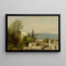 Baie de Naples - Hermann Ottomar Herzog — inramlat konstverk på väggen