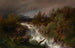 Cascade i Telemarken, Norge - Hermann Ottomar Herzog — vy av konstverket