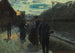 Gare de banlieue au clair de lune - Hermann Pleuer — vy av konstverket