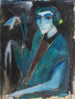 Portrait d'une dame au lys - Hermann Stenner — vy av konstverket