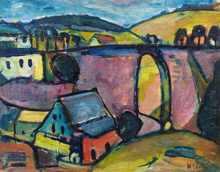 Viaduc nära Monschau - Hermann Stenner — vy av konstverket