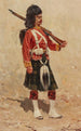 En soldat av Gordon Highlanders - Hermanus Willem Koekkoek — vy av konstverket