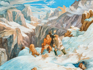Scen på Saint-Gothard - Hieronymus Hess — vy av konstverket