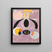 Les dix plus grands n° 6 - Hilma af Klint — inramlat konstverk på väggen