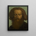 Tête d'homme barbu - Hippolyte Flandrin — inramlat konstverk på väggen