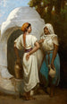 La Conversation - Hippolyte Lazerges — vy av konstverket