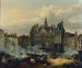stadshusets anfall den 28 juli 1830 - Hippolyte Lecomte — vy av konstverket