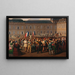 Les polytechniciens som bär korset räddat från kapellet i Tuileries under upploppen den 24 februari 1848 - Hippolyte Lecomte — inramlat konstverk på väggen