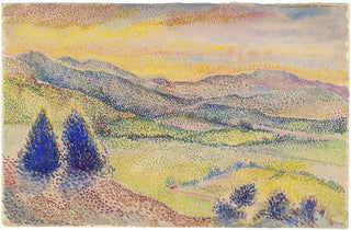 Hippolyte Petitjean - A Broad Valley at Sunset.webp