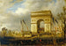 La Fête de la Fraternité le 20 avril 1848 place de l'Étoile distribution des drapeaux à la garde nationale - Hippolyte Sbron — vy av konstverket